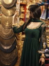 Nsr 868 Heavy Faux Georgette With Embroidery Work Gown With Pant Dupatta Online Wholesale